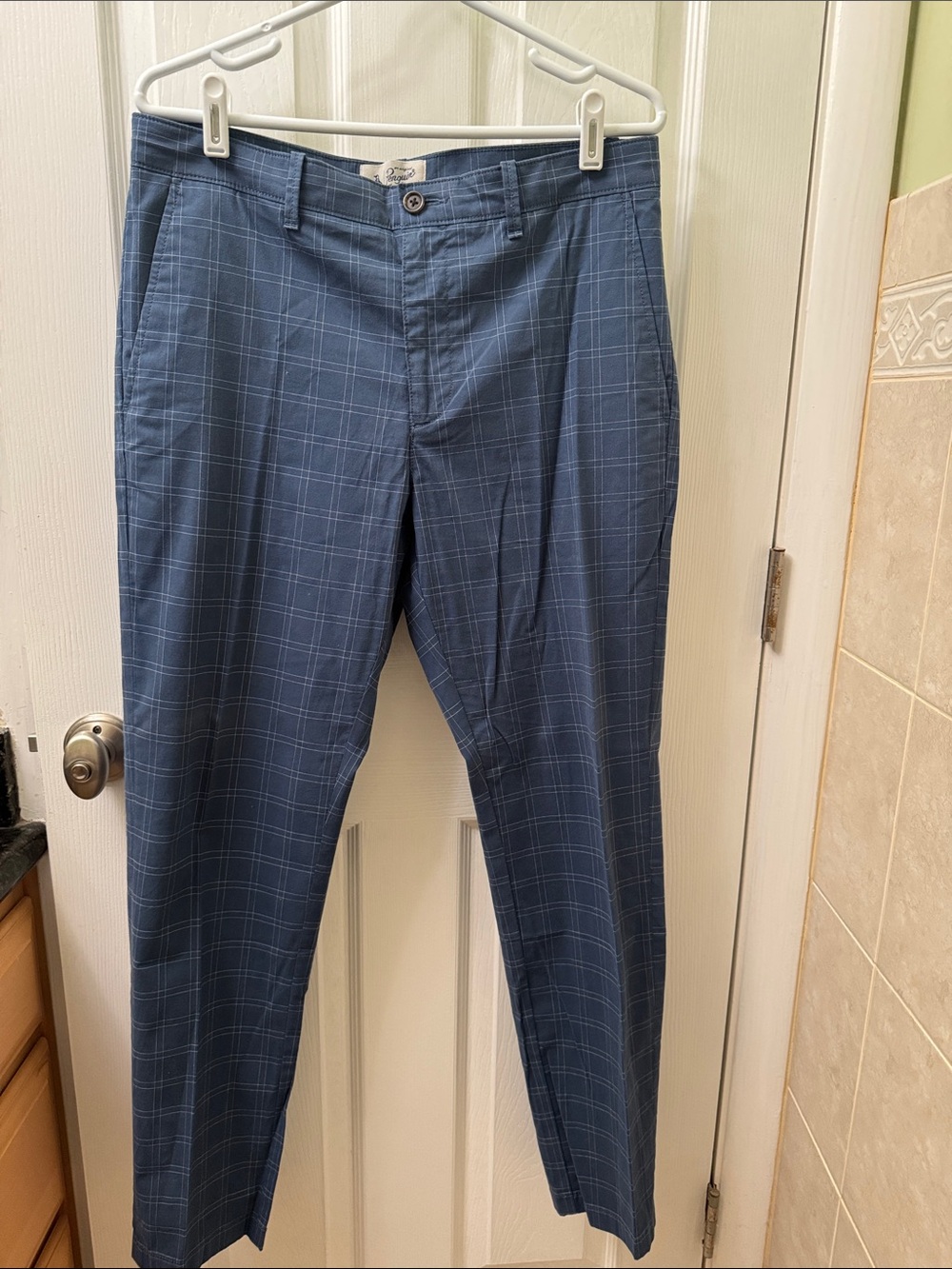 Original Penguin Blue Windowpane Chinos 32x30